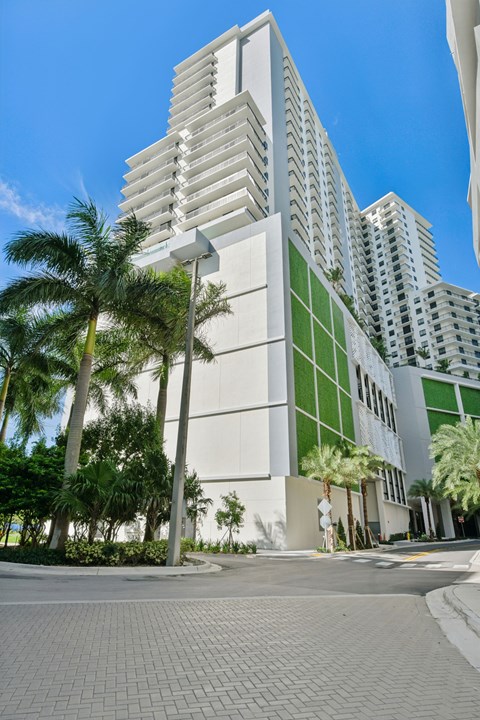 Building Exterior at Alvorada on the Bay in North Miami Beach, FL