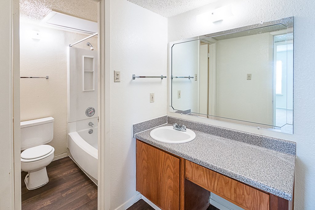 Bathroom at Heritage Square Apartments in Waco, TX