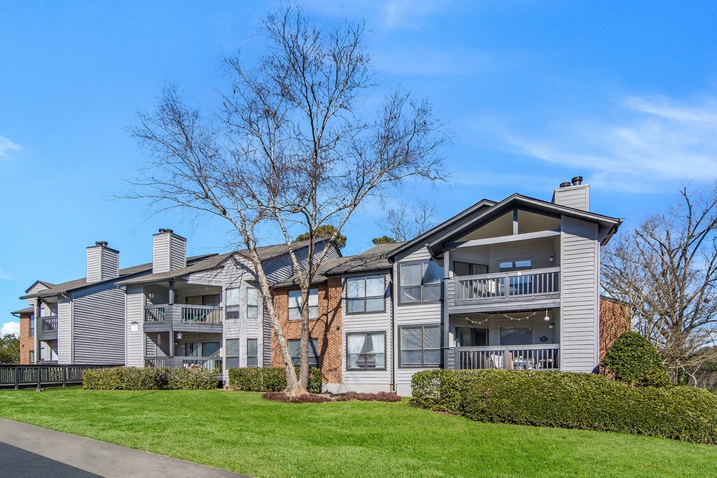Building Exteriors at Poplar Place Apartments in Carrboro, NC