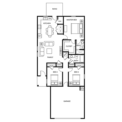 Aspen Floor Plan | Woodland Village | Rental Homes in DeLand, FL