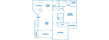 B1 2D floorplan Blue