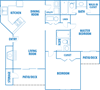 B1 2D floorplan Blue