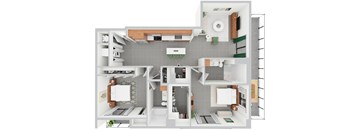 B14, 2 bed 2 bath | 1161 sq ft | Alvorada on the Bay in North Miami Beach, FL