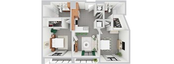 B2, 2 bed 2 bath | 908 sq ft | Alvorada on the Bay in North Miami Beach, FL