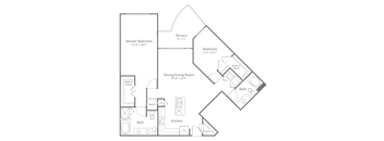 Harlow River Oaks Floor Plan B3, Houston, TX