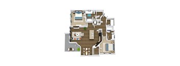 sienna floor plan of GreenVue in Richardson, TX