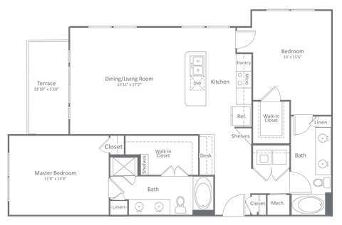 Harlow River Oaks Floor Plan B5, Houston, TX
