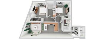 B6, 2 bed 2 bath | 930 sq ft | Alvorada on the Bay in North Miami Beach, FL