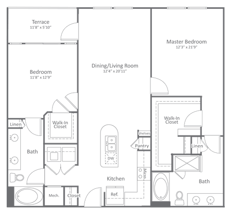Harlow River Oaks Floor Plan B7, Houston, TX