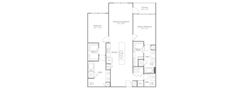 Harlow River Oaks Floor Plan B8, Houston, TX