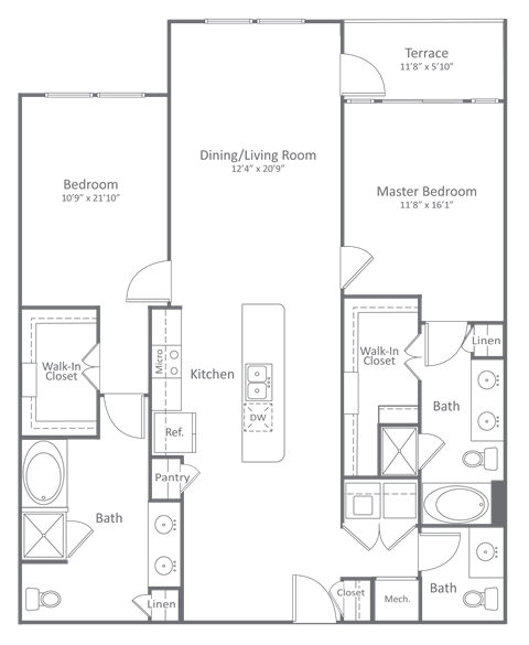 Harlow River Oaks Floor Plan B8, Houston, TX
