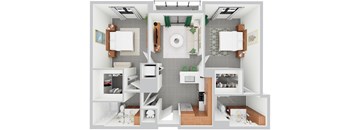 B8, 2 bed 2 bath | 936 - 941 sq ft | Alvorada on the Bay in North Miami Beach, FL
