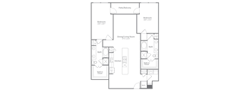 Harlow River Oaks Floor Plan B9, Houston, TX