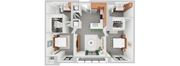B9, 2 bed 2 bath | 976 sq ft | Alvorada on the Bay in North Miami Beach, FL