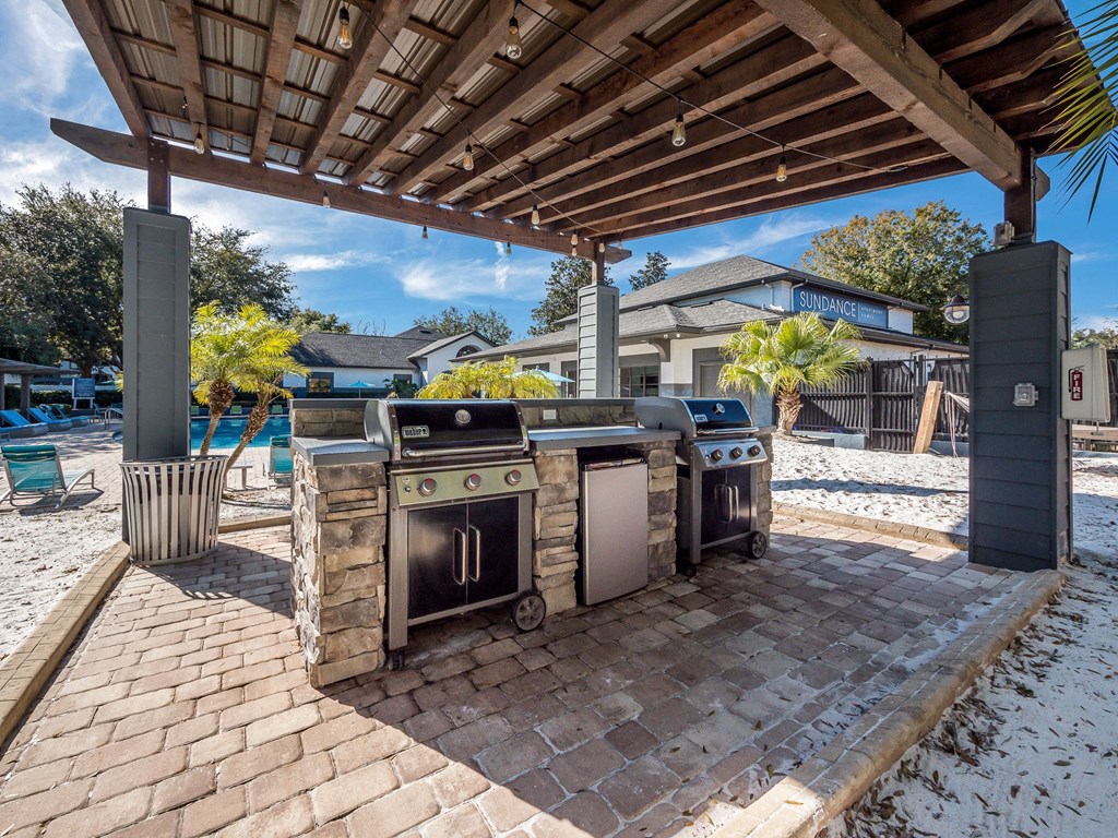 Exterior BBQ Area at Sundance at Clermont in Clermont FL