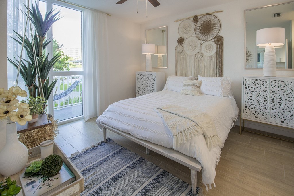 Bedroom with bed at Blue Lagoon 7, Miami, FL, 33126