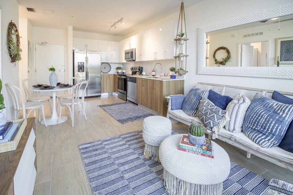 Sofa with cusions at Blue Lagoon 7, Miami, 33126