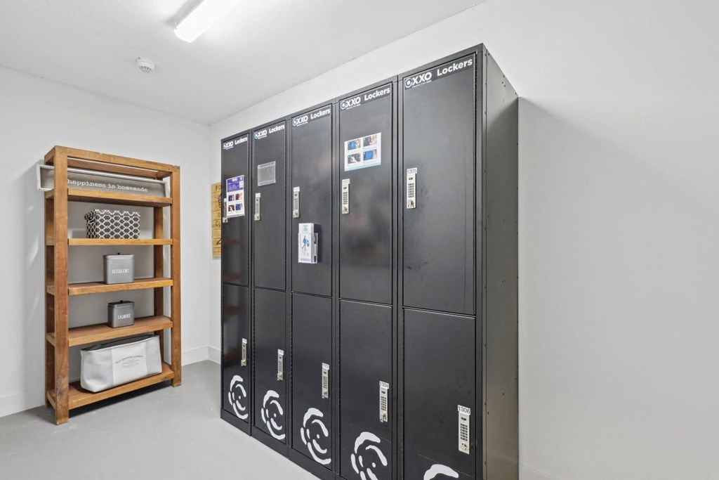 Dry cleaning lockers at Bay Village 1 in Palmetto Bay, FL