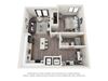 Aria 1 Bedroom 1 Bath Floor Plan Aria 1 Bedroom 1 Bath Floor Plan at Bay Village1, Palmetto Bay, 33157