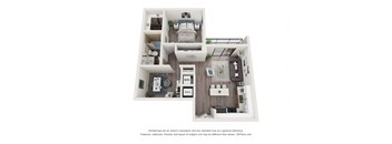 Avery 1 Bed 1 Bath Floor Plan at Bay Village1, Palmetto Bay, Florida