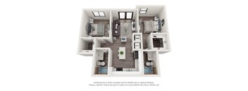 Bluma 2 Bed 2 Bath Floor Plan at Bay Village1, Palmetto Bay