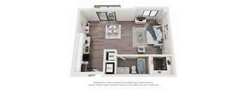 Studio 0 Bed 1 Bath Floor Plan Aat Bay Village1, Florida, 33157
