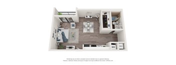 0 Bedroom 1 Bathroom Floor Plan A at Bay Village1, Palmetto Bay, 33157