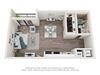 0 Bedroom 1 Bathroom Floor Plan 0 Bedroom 1 Bathroom Floor Plan at Bay Village1, Palmetto Bay, 33157
