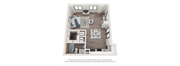 0 Bedroom 1 Bath Floor Plan C at Bay Village1, Florida