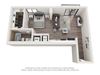 0 Bedroom 1 Bathroom Floor Plan 0 Bedroom 1 Bathroom Floor Plan at Bay Village1, Palmetto Bay, Florida