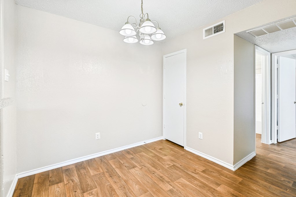 Brookstone Unit Dining Room at Bookstone and Terrace Apartments in Irving, Texas