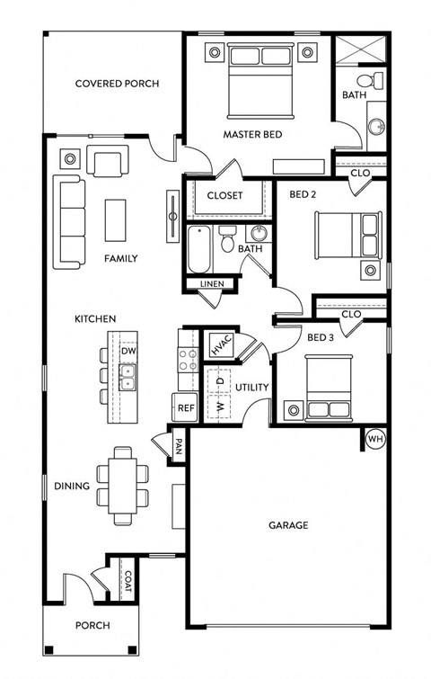 Sterling Floor Plan at Bunton Creek in Kyle, Texas