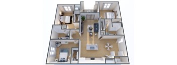 C1, 3Bed/2Bath, 1491 sq. ft. at Hillside on Parmer Lane Apartments in Austin, TX