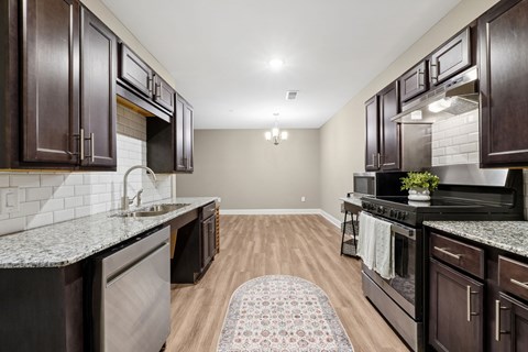 1 Bedroom Unit| Kitchen at Capital Grand in Tallahassee, FL