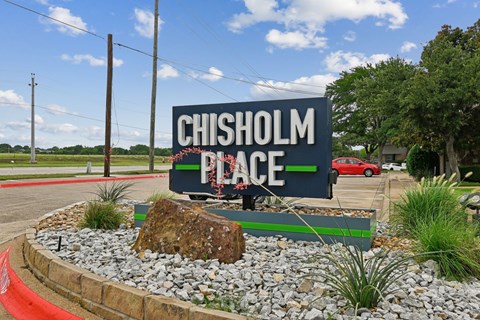 Sign at Chisholm Place in Plano, TX