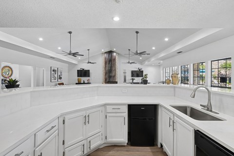 Camino del Sol in Dallas TX Clubhouse kitchen