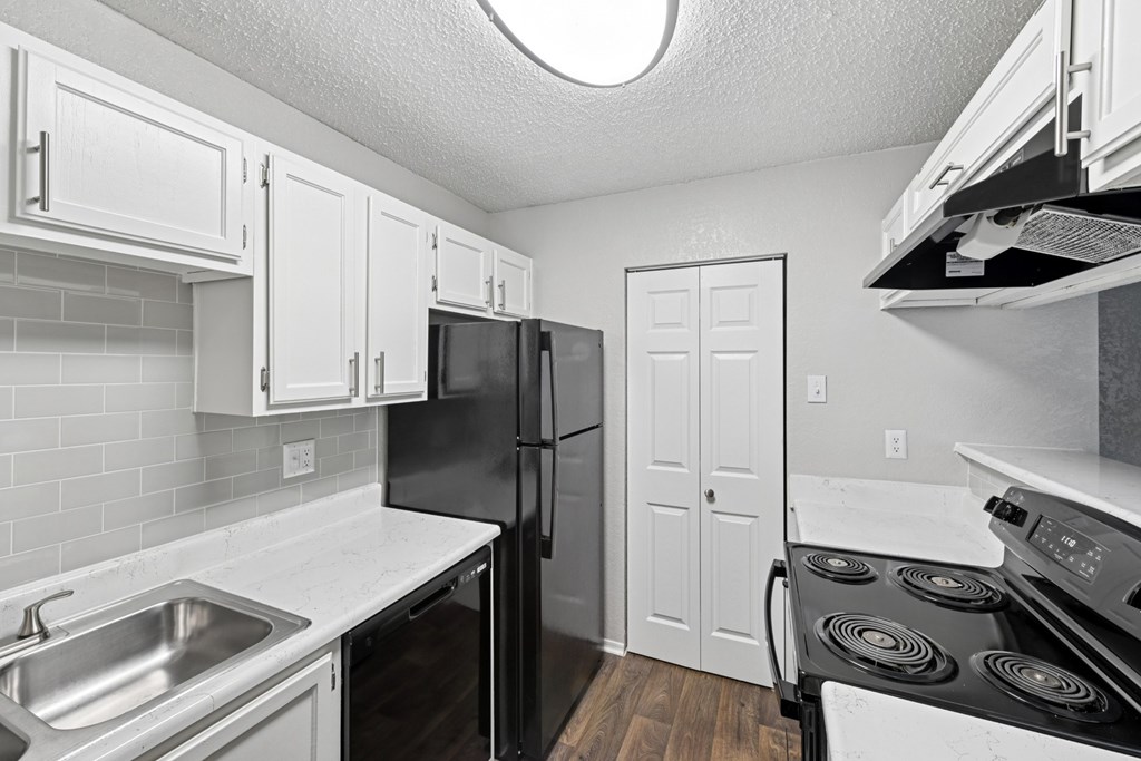 Copper Canyon Apartments in Bedford, TX, unit A1 Kitchen