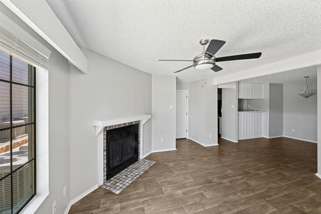 Copper Canyon in Bedford, TX, unit A1 Living Room