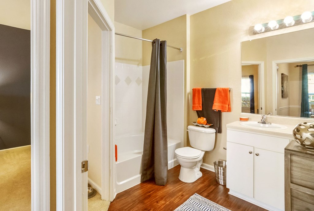 Furnished Bathroom at Courthouse Square Apartments in Stafford, VA