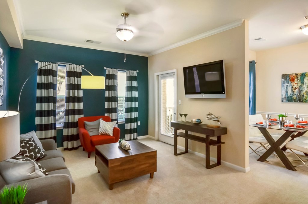 Furnished Living Room at Courthouse Square Apartments in Stafford, VA