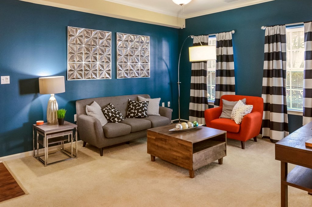 Furnished Living Room at Courthouse Square Apartments in Stafford, VA