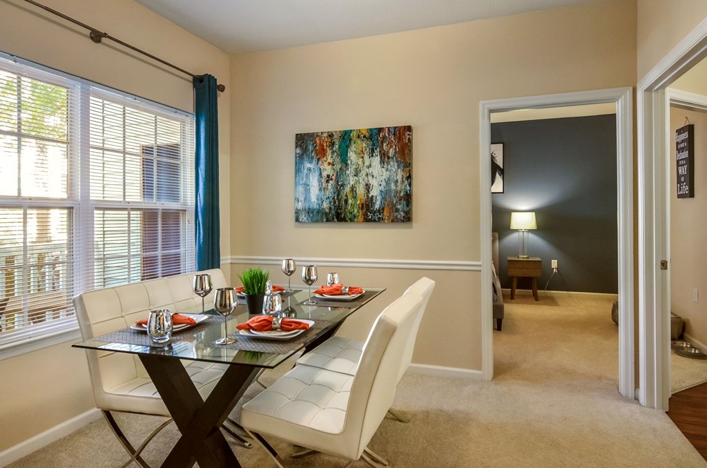 Furnished Dining Room at Courthouse Square Apartments in Stafford, VA
