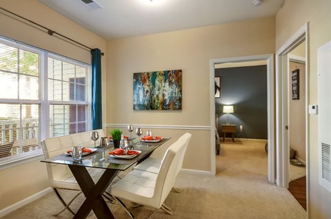 Furnished Dining Room at Courthouse Square Apartments in Stafford, VA