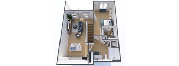 CU1, 1Bed/1Bath, 779 sq. ft. at Hillside on Parmer Lane in Austin, TX