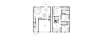 Verbena - 3 Bedroom 2.5 Bath 1,826 Sq. Ft. Floor Plan