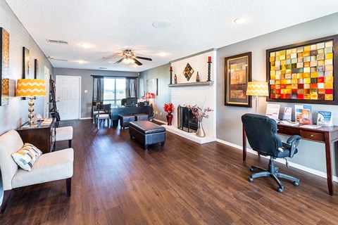 Clubhouse Interior at Heritage Square Apartments in Waco, TX