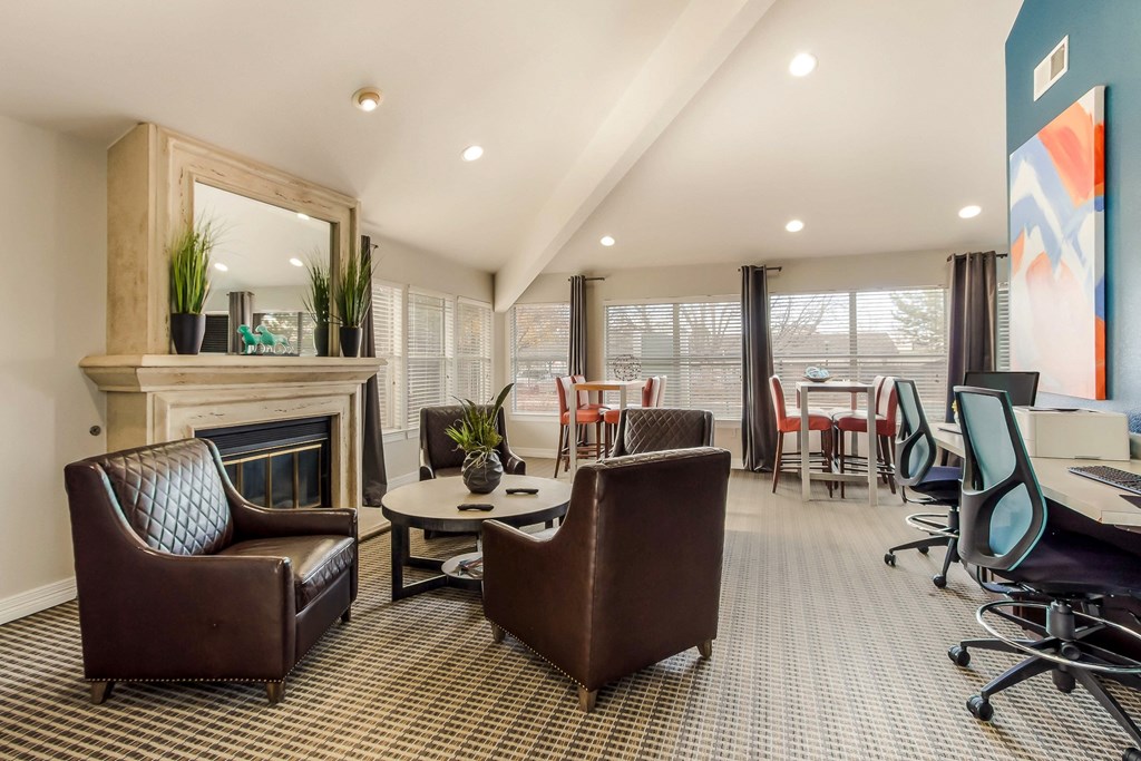 Clubhouse Interior at Greensview Apartments in Aurora, Colorado, CO
