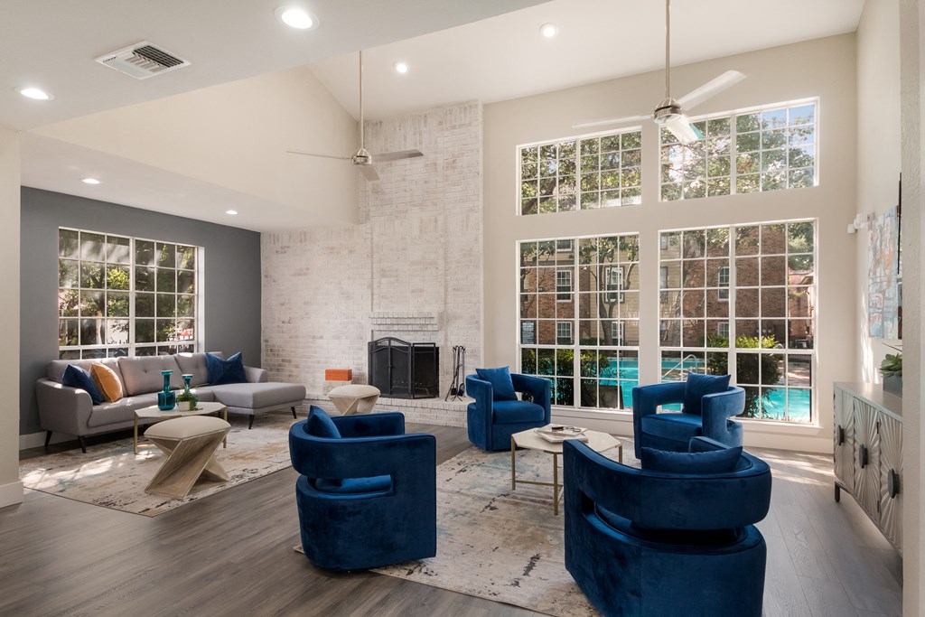 Clubhouse Interior at Vista Crossing Apartments in San Antonio, TX