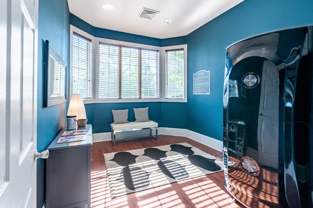 Tanning Room at the Fitness Center at Ultris Courthouse Square Apartment Homes in Stafford, Virginia, VA