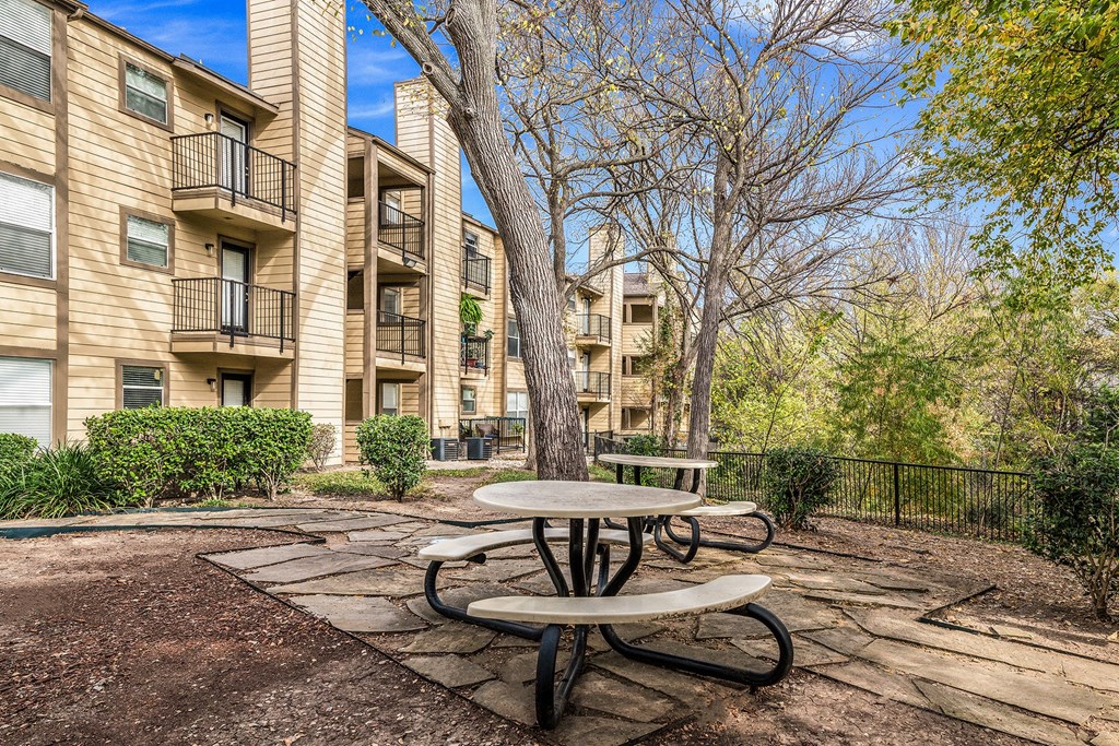 Picnic Area at The Park on Preston in Dallas, Texas, TX